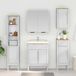 Maison Exclusive - Armoire murale, modèle FLORO, blanc, 35 x 30 x 60 cm