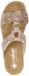 Rieker Dames Roze-Goud Metallic Slippers & Muiltjes Maat 38
