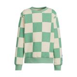 Orange Stars geruite sweater - mintgroen