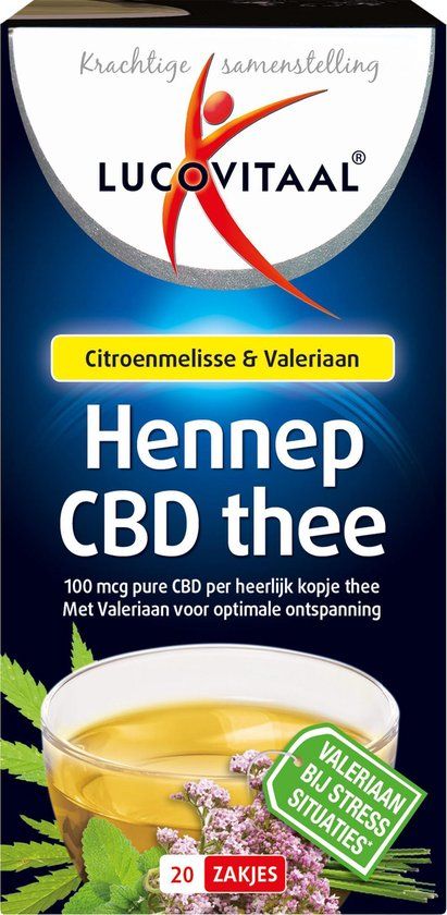 Lucovitaal Hennep CBD Thee - 20 Zakjes