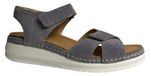 Durea Platte Sandalen Vrouwen Denim Suède Klittenband E 39