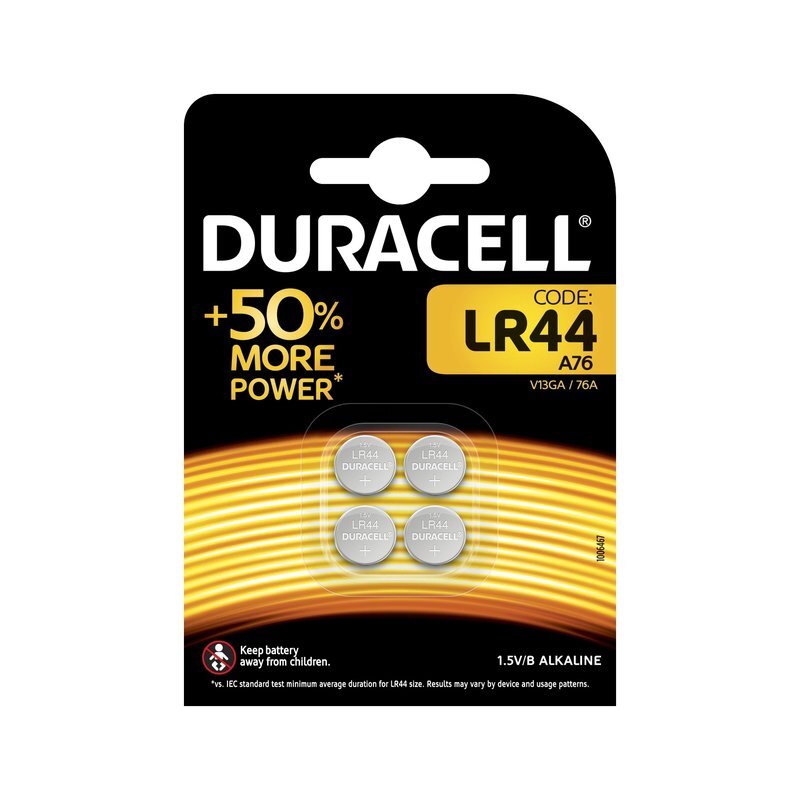 Duracell Batterij knoopcel 4xlr44 alkaline ø11,6mm