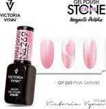 Victoria Vynn Gellak Gel Nagellak Salon Gel Polish Color 269 - Roze Saphire - Stone Cat Eye - 8 ml