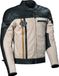 DIFI Boston veste de moto, cuir, noir/beige, taille 48