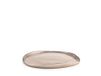 H&h Set van 6 mush-borden van metallic glas, taupe, 21 cm