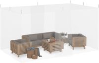 Relaxdays klamboe voor buiten - 250 x 300 x 500 cm - polyester - wit