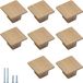 OEM Kast Deurgrepen - Lade Trekt Knopen - Meubels Vernieuwen - Minimalistisch Houten Design - 35 mm Lengte - Houtkleur