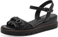 Tamaris - Dames - Sandalen met hak - Zwart - Maat 41