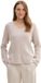 Tom Tailor - Pull en maille à col en V - Taille XL - beige chiné poussiéreux
