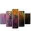 Homemania Regenbord, 5 stuks, abstract voor living, kamermulticolor, MDF, 95 x 0,3 x 60 cm