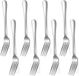 Ibenzoa® Set de 8 fourchettes en acier inoxydable pour gâteau, fruits et plus