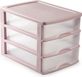 Plasticforte Ladeblok - Roze - 3 Lades - Kunststof - L35,5xB27xH26