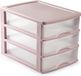 Plasticforte Ladeblok - Roze - 3 Lades - Kunststof - L35,5xB27xH26