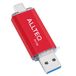 Allteq ALTQ-UC-64R USB flash drive 64 GB USB Type-A / USB Type-C 3.2 Gen 1 Rood