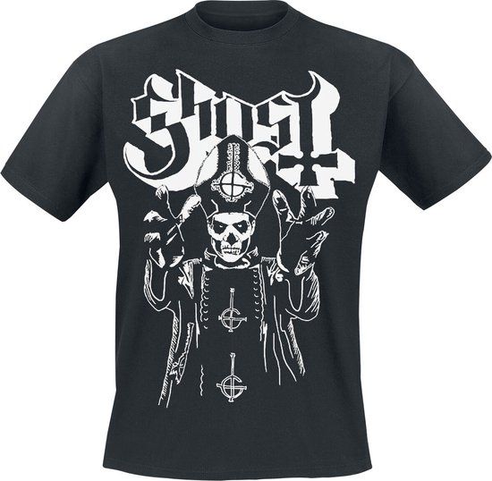 Ghost Pope's Wrath Unisex T-shirt - Zwart - 3XL