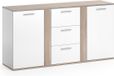 Vicco Novelli Dressoir – 40 x 80 cm avec tiroirs Sonoma