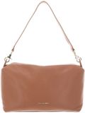 Mandarina Duck Mellow Leather Shoulder Bag Pecan Nut Light Brown