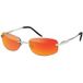 Gil Sonnenbrille Herren Designer Metall Sonnen Sport Brille Rechteck 100%UV400 30244 Rot
