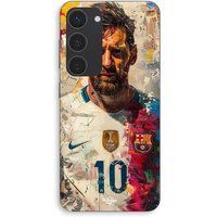 Maniacase Coque Pour Samsung Galaxy S23 Messi Barcelone Argentine champion prime n°10
