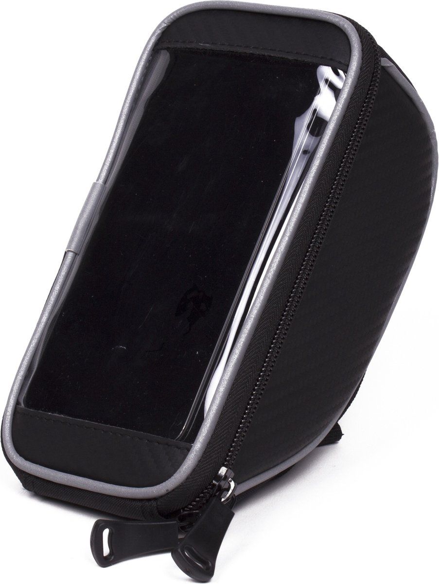 Benson Telefoonhouder voor Fiets - Opbergvak - Zwart