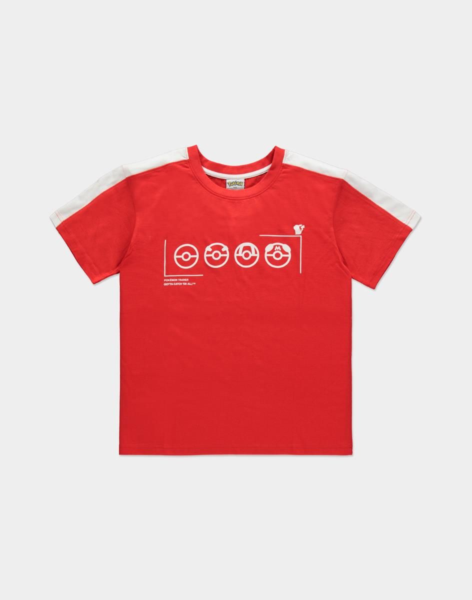 Difuzed Pokémon - Pokemon Trainer Men's T-shirt - Rood - 8718526330014