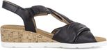 Gabor Dames Wandelsandalen Leer Klittenband Kurk/Rubber Normaal 39
