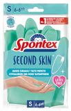Spontex Second Skin, latexvrije huishoudhandschoenen van nitril-mix, met touchscreen-technologie, maat S/6-6,5, 1 paar