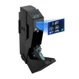 VEVOR Geweerkast van staal, met 3 toegangsmogelijkheden met vingerafdruk, wachtwoord en sleutel, wapenslot met display en led, capaciteit 1 pistool en 1 oplader, zwart