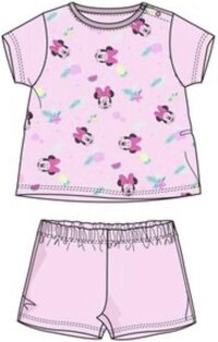 Disney Minnie Mouse Baby Pyjama - Pink - 12 Months - Short Sleeve - Cotton