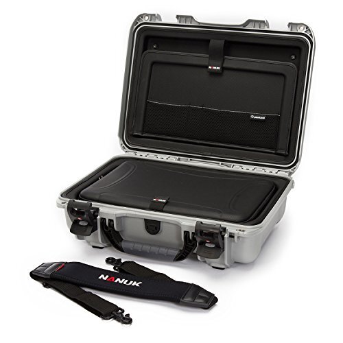 Nanuk 923 hardshell case met laptop insert set, zilver (923-LK05)