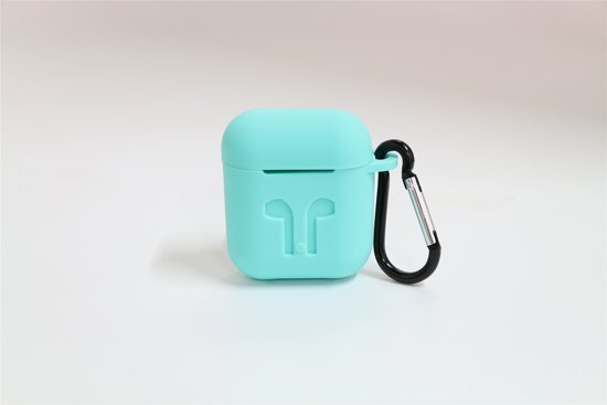 - Airpods hoesje siliconen case cover beschermhoesTurquoise