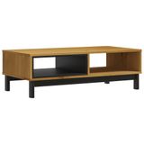 VidaXL Salontafel FLAM 100x50x32,5 cm massief grenenhout