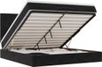vidaXL Lit plateforme avec matelas, 200x200cm, velours, noir