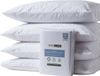 Homescapes set van 4 waterdichte kussenbeschermers – badstof & ademend – met ritssluiting – 50x75 cm – hypoallergeen