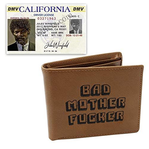 Pulp Fiction Bad Motherfucker Wallet with Coin Compartment & Driver's License Replica Set