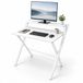 Merkloos Relaxdays Bureau inklapbaar - met monitor verhoging - wit