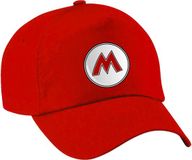 Bellatio Decorations Pet - Loodgieter Mario - Rood - Kinderen