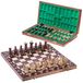Jeu d'échecs - 52 x 52 cm - Bois - Pièces d'échecs incluses
