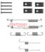 Metzger 105-0846 accessoireset, remschoenen | Compatibel met: HYUNDAI GETZ