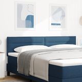 vidaXL Hoofdbord Blauw Tissu