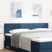 vidaXL Hoofdbord Blauw Tissu