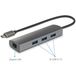 Renkforce Netwerkadapter/Hub 1 GBit/s USB-C 3.2 Gen 1, LAN (10/100/1000 MBit/s), USB-A 3.2 Gen 1