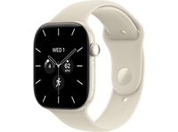 Apple Watch Series 12 GPS + Cellular 46mm - Pearl White Ceramic Case Sport Band S/M Smartwatch Sand