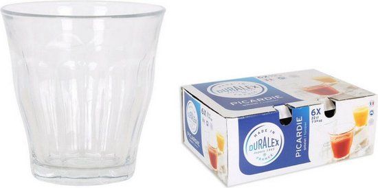 Duralex Picardie Waterglas - 220ml - 6 stuks