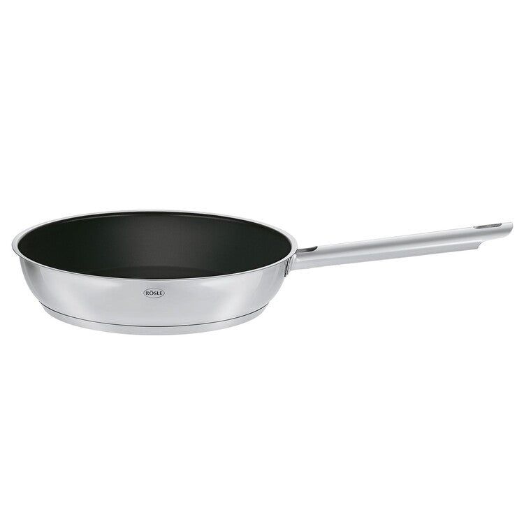 Rösle Keuken Elegance Koekenpan - 24 cm - Keramische Coating - Zilver/RVS
