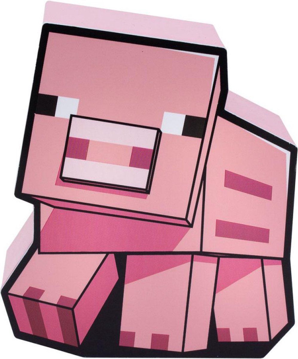 Paladone MINECRAFT - Pig - 2D Light 16cm - Roze