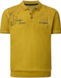 Jan Vanderstorm heren Poloshirt - 52/54 - donkergeel - Plus Size