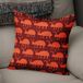 Bonamaison Decoratieve kussenhoes oranje Bordeux gooien kussenhoezen, home decoratieve kussenslopen voor woonkamer, bank, slaapkamer, grootte: 50x50 cm - ontworpen en vervaardigd in Turkije