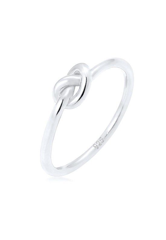 Elli Ring Dames Knoop Delicaat Filigraan 925 Sterling Zilver - Zilver - Maat 52