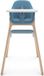 UPPAbaby Ciro Caleb - Kinderstoel - Blauw - Hout - Verstelbare Voetensteun - Afneembaar Eetblad